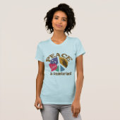 Peace Love and Vegetarian T-shirt (Voorkant volledig)