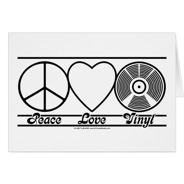 Peace Love and Vinyl (Voorkant Horizontaal)