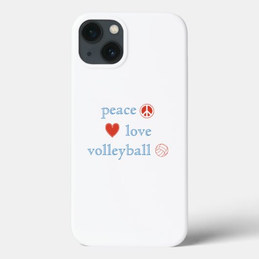 Peace Love and Volleyball Case-Mate iPhone Case (Achterkant)