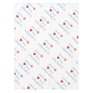 Peace Love and Volleyball Tafelkleed