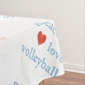 Peace Love and Volleyball Tafelkleed (Voorbeeld)