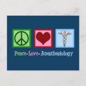 Peace Love Anesthesiology Briefkaart (Voorkant)