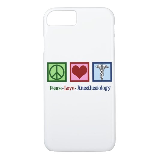 Peace Love Anesthesiology Case-Mate iPhone Case (Achterkant)