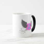 Peace Love Angel Wings Design Magische Mok (Voorkant rechts)