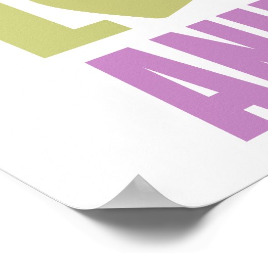 Peace Love Animals Poster (Hoek)