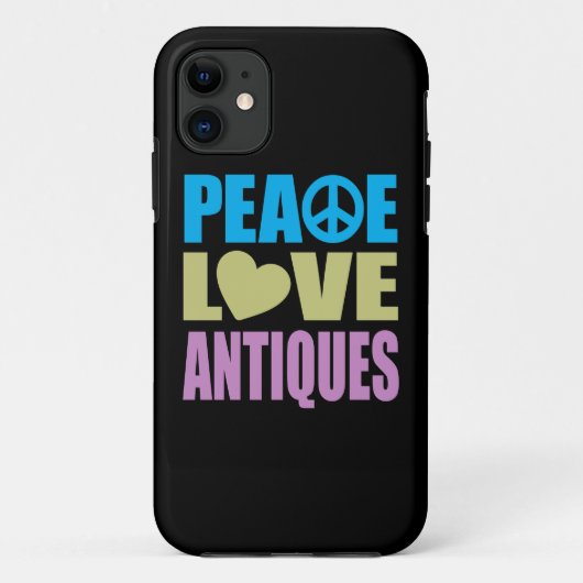 Peace Love Antieke Case-Mate iPhone Case (Achterkant)