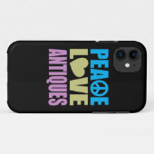 Peace Love Antieke Case-Mate iPhone Case (Achterkant (horizontaal))