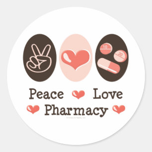 Peace Love Apotheek Stickers