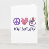 Peace Love APRN Kaart (Voorkant)