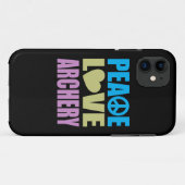 Peace Love Archery Case-Mate iPhone Case (Achterkant (horizontaal))