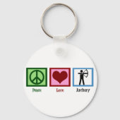 Peace Love Archery Sleutelhanger (Voorkant)