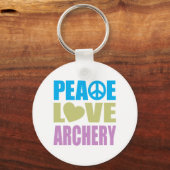 Peace Love Archery Sleutelhanger (Voorkant)