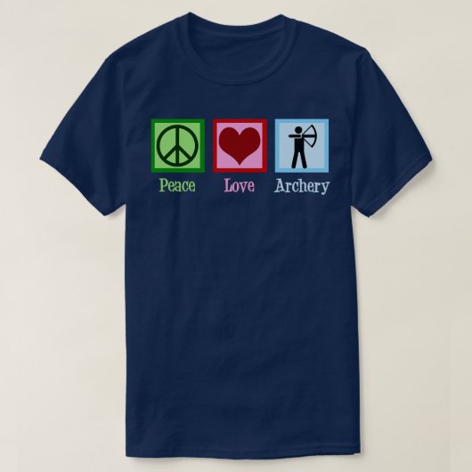Peace Love Archery T-shirt (Design voorkant)
