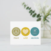 Peace Love Archives Briefkaart (Staand voorkant)