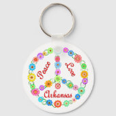 Peace Love Arkansas Sleutelhanger (Voorkant)