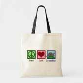 Peace Love Armadillos Tote Bag (Voorkant)