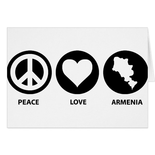 Peace Love Armenia (Voorkant Horizontaal)