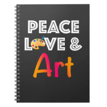 Peace Love & Art Design met Painter's Palette