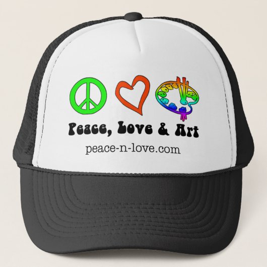 Peace, Love & Art Signs Pet (Voorkant)