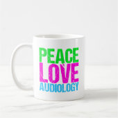 Peace Love Audiology Koffiemok (Links)