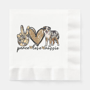 Peace, Love, Aussie, Australian Shepherd Dog, Pets Servet