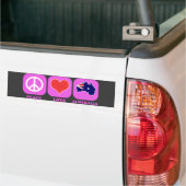 Peace Love Australië Bumpersticker (Op Truck)