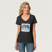 Peace Love Autism Sign T-shirt Plus Size (Voorkant volledig)