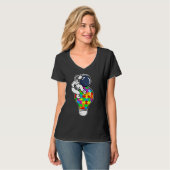 Peace Love Autisme Awareness It Fidget Speelgoed A T-shirt (Voorkant volledig)