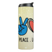Peace Love Autisme Thermosbeker (Gedraaid links)