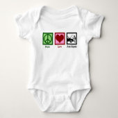 Peace Love Auto Repair Car Mechanic Romper (Voorkant)