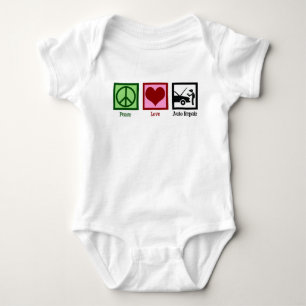 Peace Love Auto Repair Car Mechanic Romper