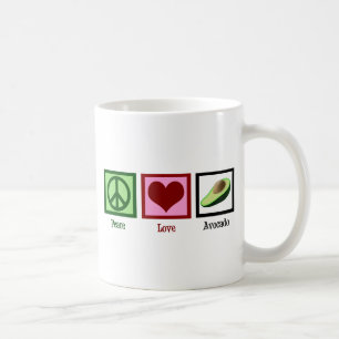 Peace Love Avocado Double Sided Koffiemok