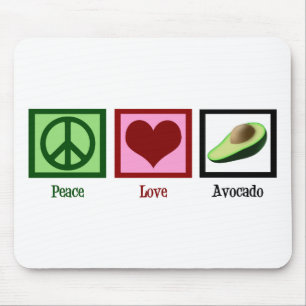Peace Love Avocado Muismat