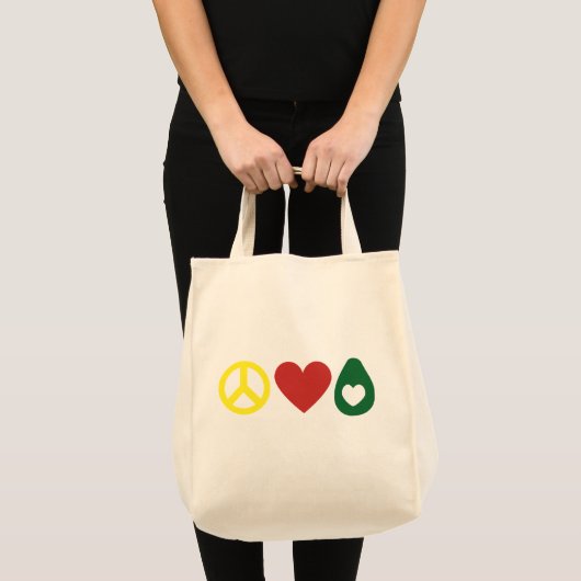 Peace, Love Avocado Tas (Voorkant (product))