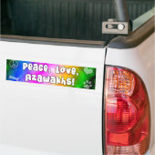 Peace Love Azawakhs Bumpersticker (Op Truck)