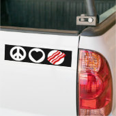 Peace Love Bacon Bumpersticker (Op Truck)