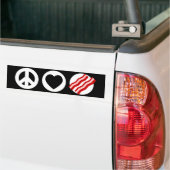 Peace Love Bacon Bumpersticker (Op Truck)