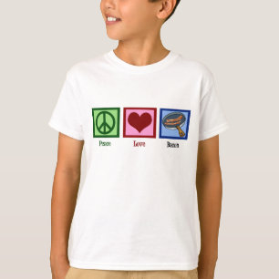Peace Love Bacon Kinder T-shirt