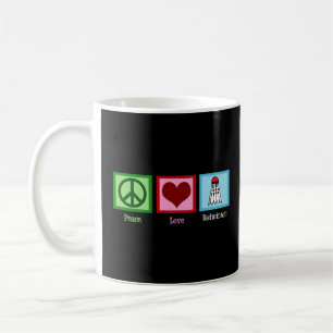Peace Love Badminton Koffiemok