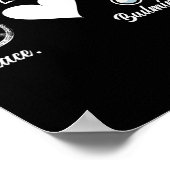 Peace Love Badminton Player Badminton Poster (Hoek)