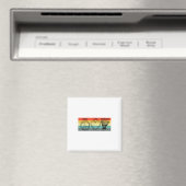 Peace Love Badminton-speler Shuttle Sport Magneet (Insitu (Vaatwasser))