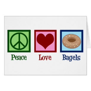 Peace Love Bagels-kaart