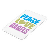 Peace Love Bagels Magneet (Linkerzijde)