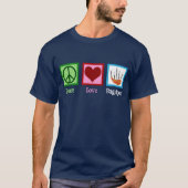 Peace Love Bagpipes T-shirt (Voorkant)