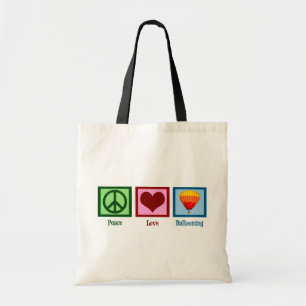 Peace Love Ballooning Tote Bag
