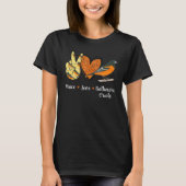 Peace Love Baltimore Oriole Bird T-shirt (Voorkant)