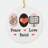 Peace Love Band Ornament (Voorkant)