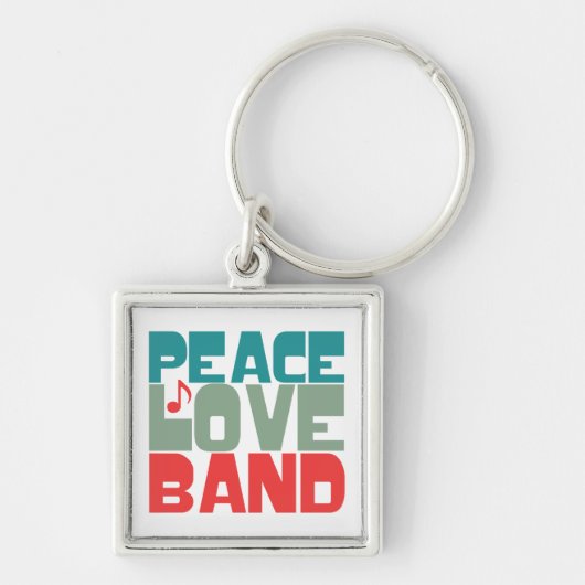 Peace Love Band Sleutelhanger (Voorkant)
