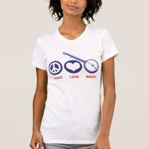 Peace Love Banjo T-shirt