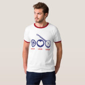 Peace Love Banjo T-shirt (Voorkant volledig)